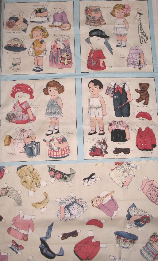 doll print fabric